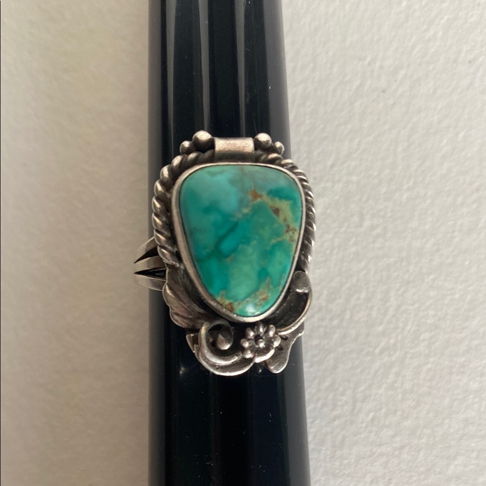 Johnny Watson Sterling Silver and Turquoise ring